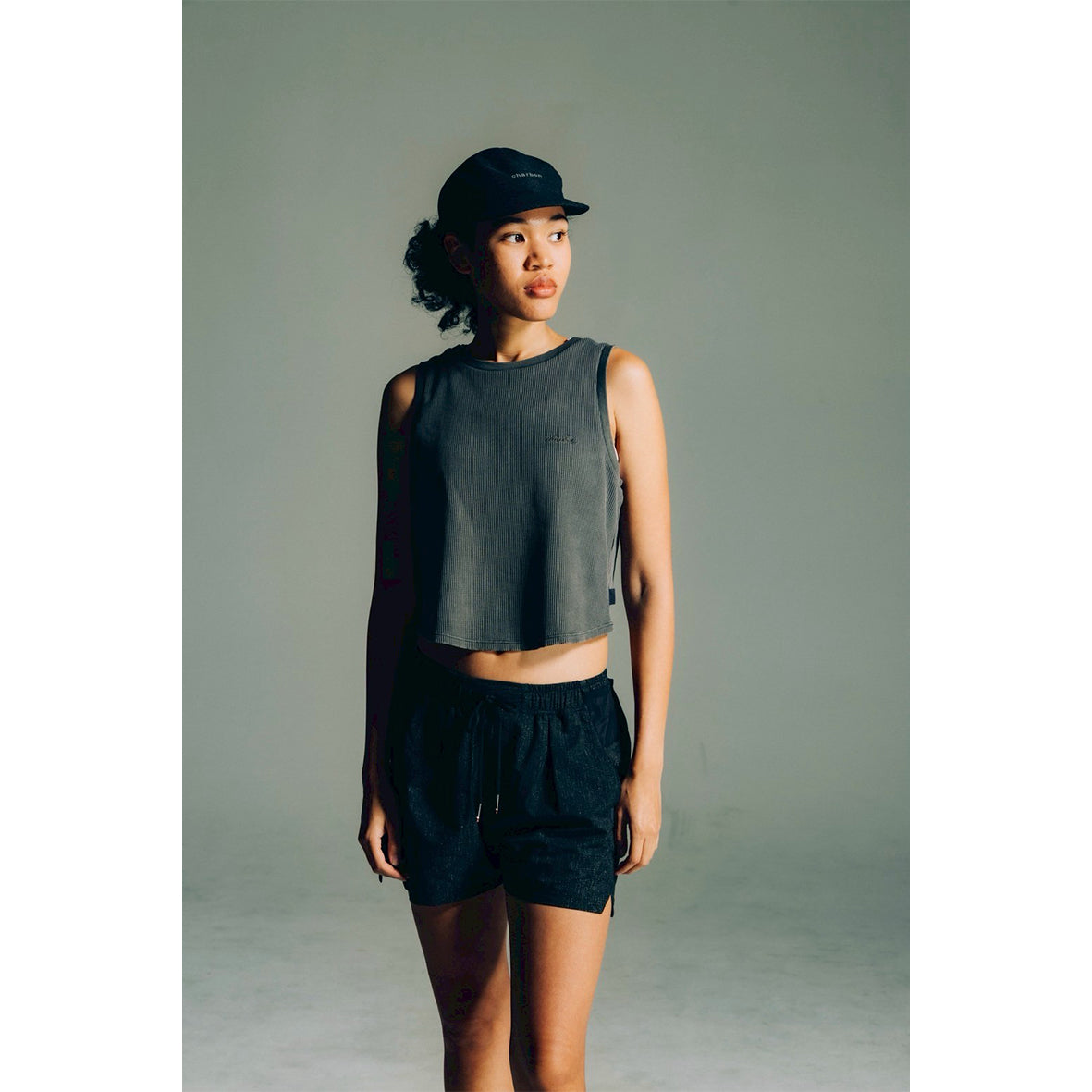 PIGMENT DYE SHORT SLEEVELESS