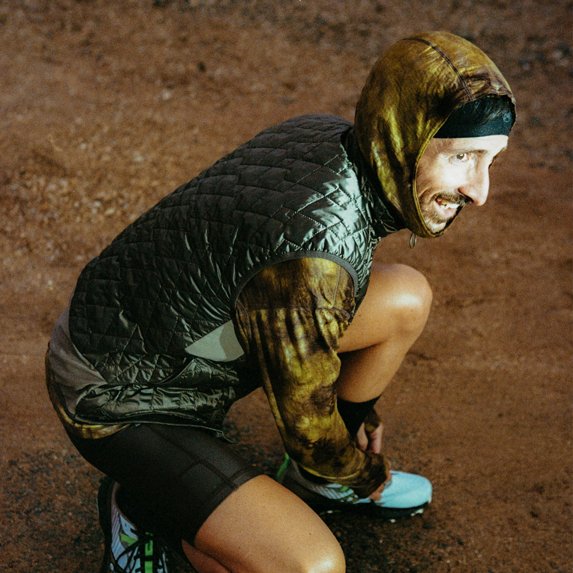 LIMONTA CHAMBRAY NYLON PUFF VEST