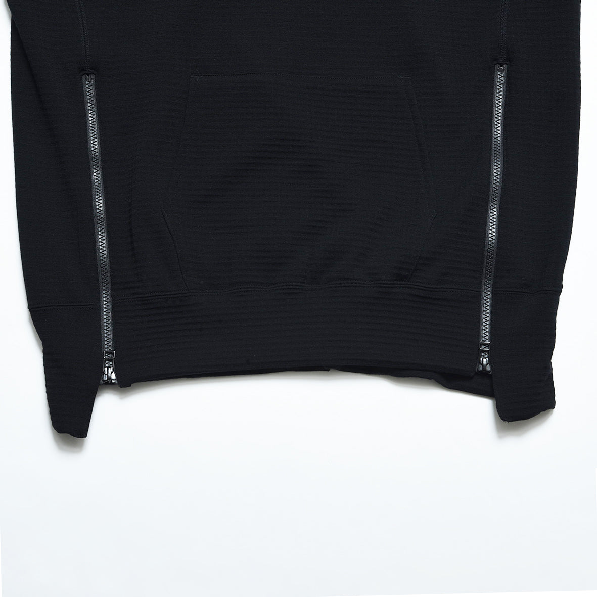 Apex merino wool grid hoodie