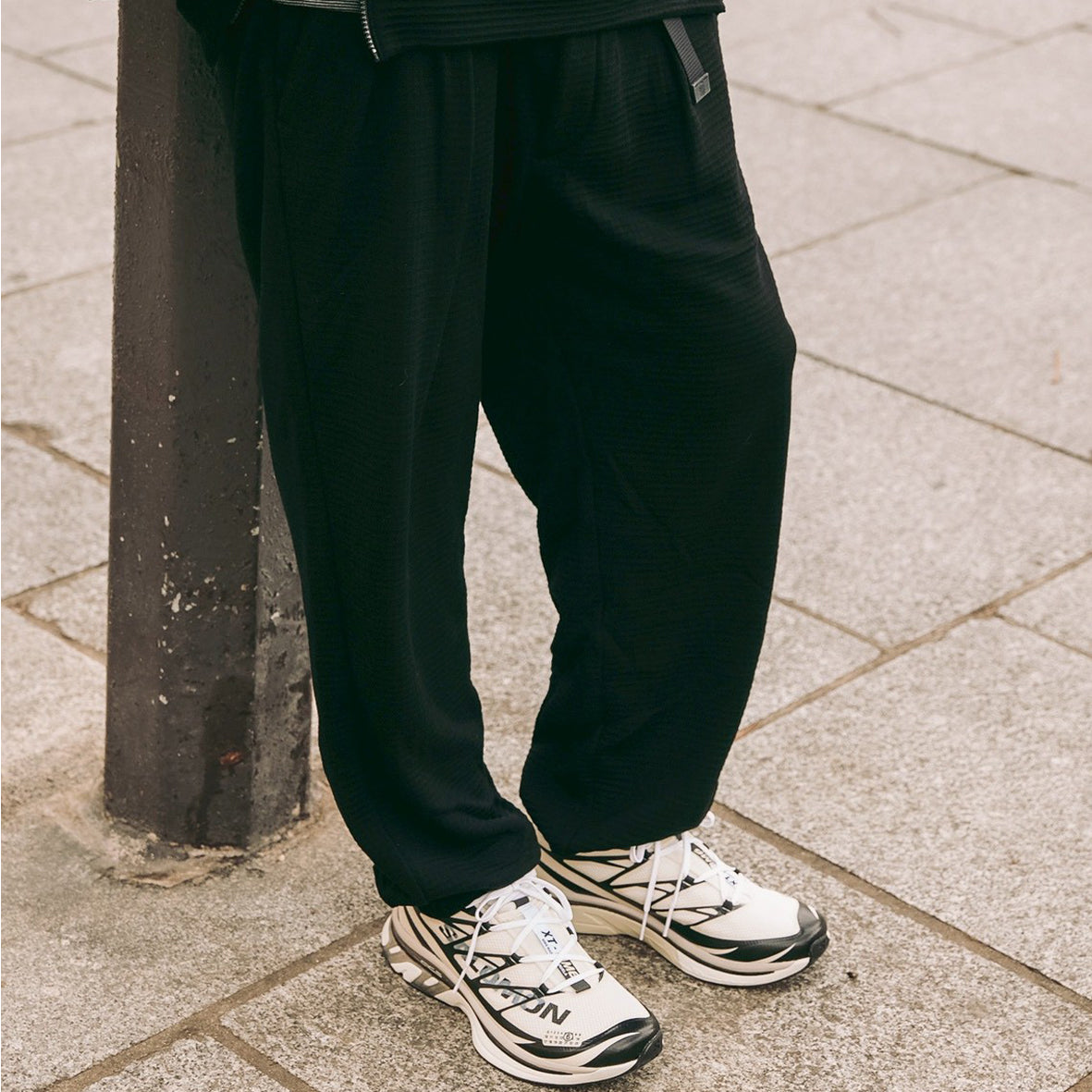 Apex merino wool grid pants