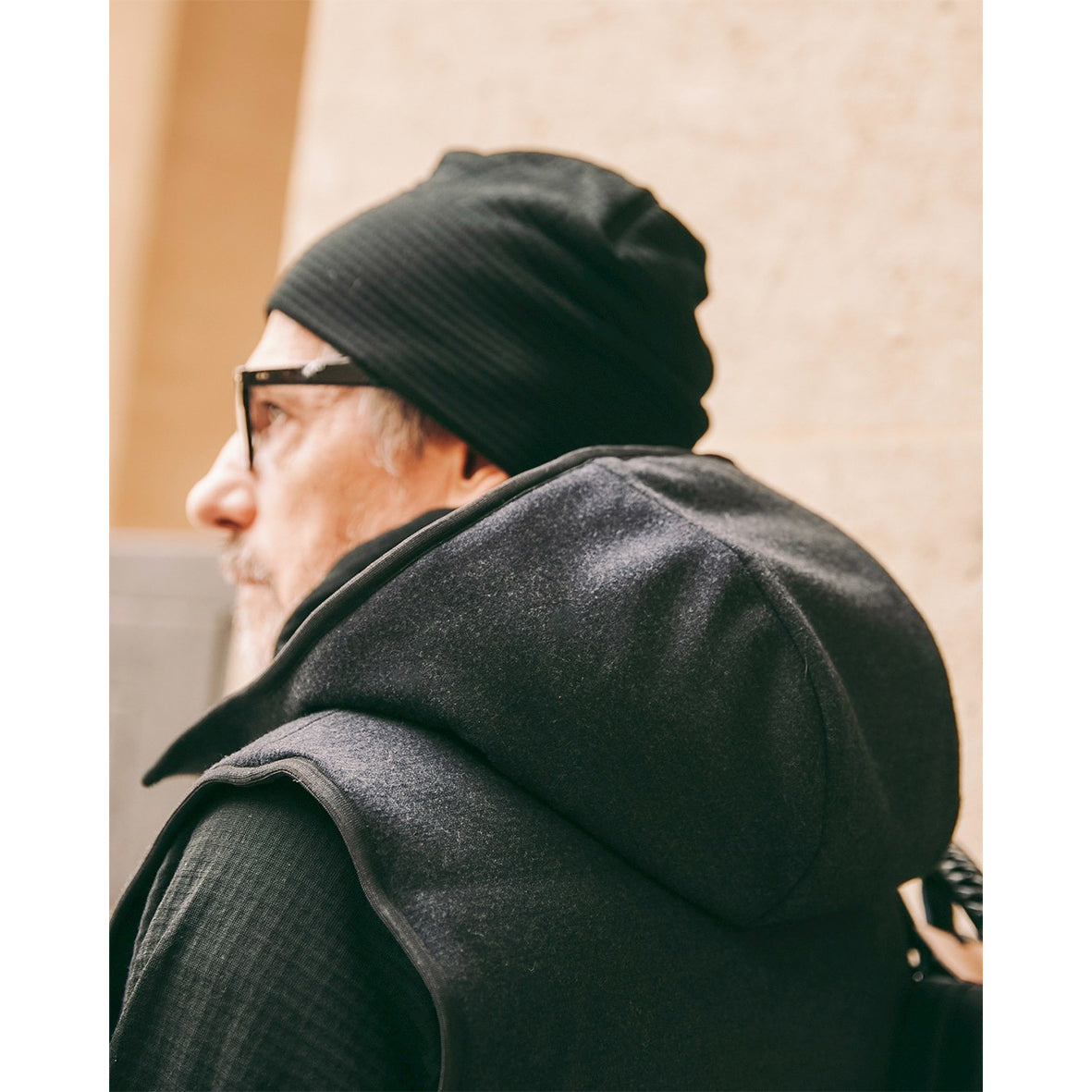 Apex merino wool grid beanie