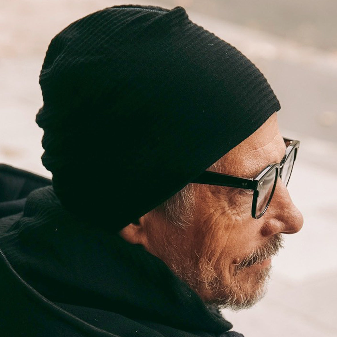 Apex merino wool grid beanie