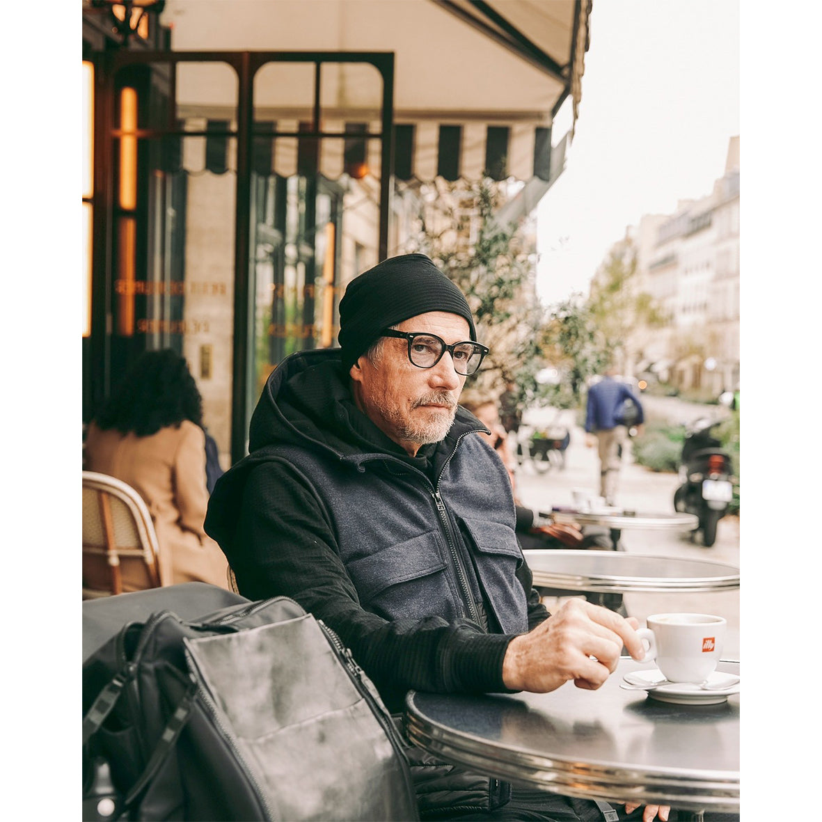 Apex merino wool grid beanie