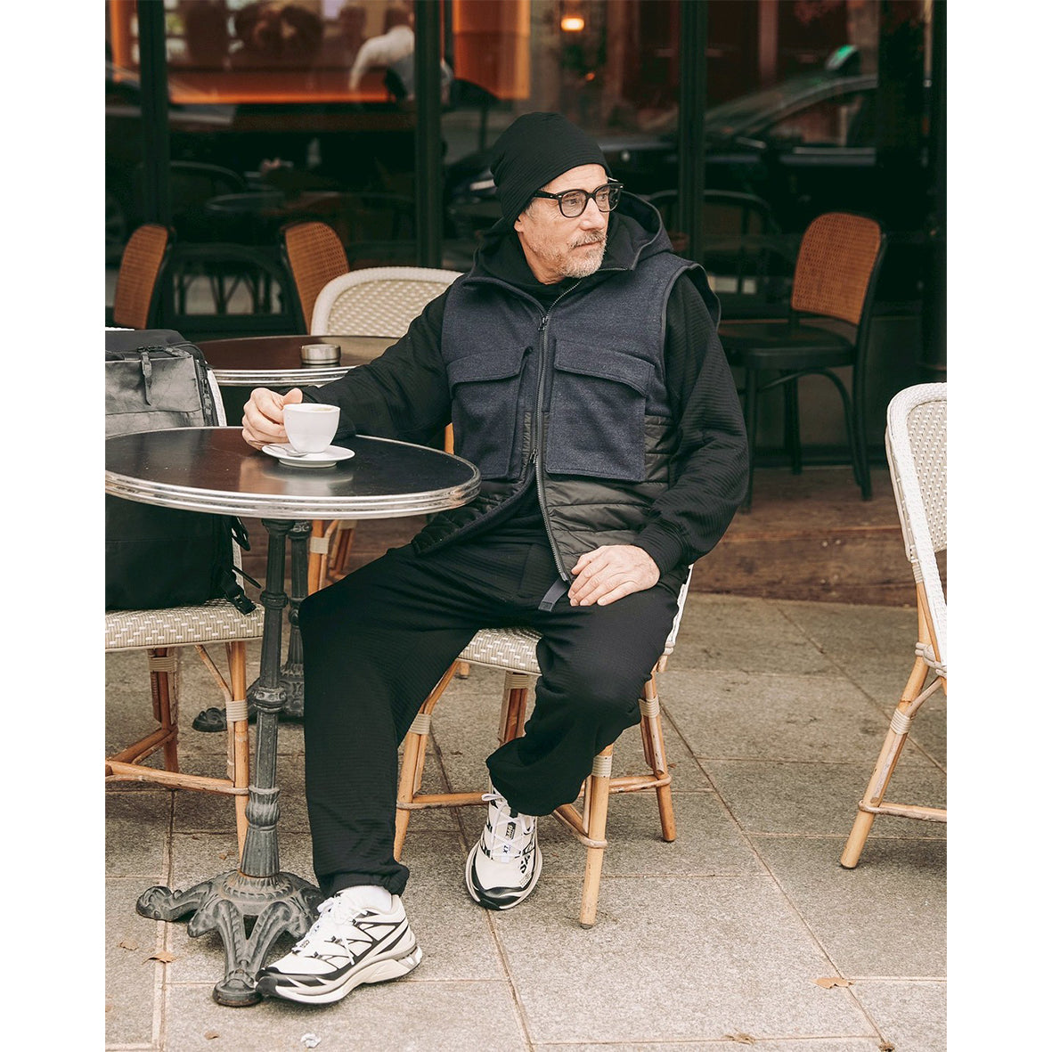 Apex merino wool grid beanie