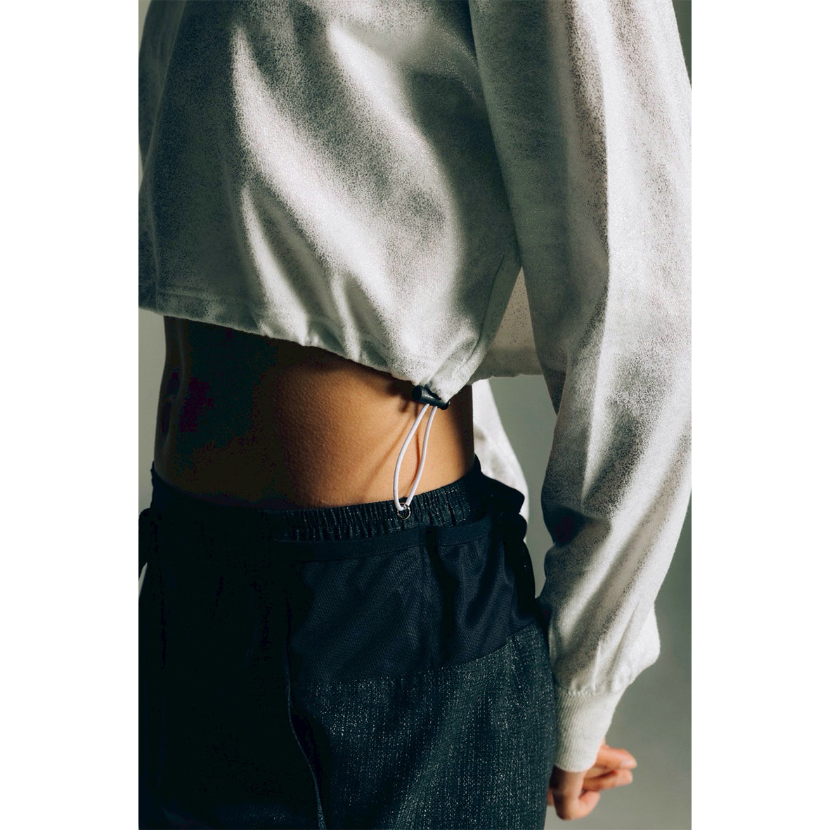 FOIL PRINT SHORT SEWATSHIRTS