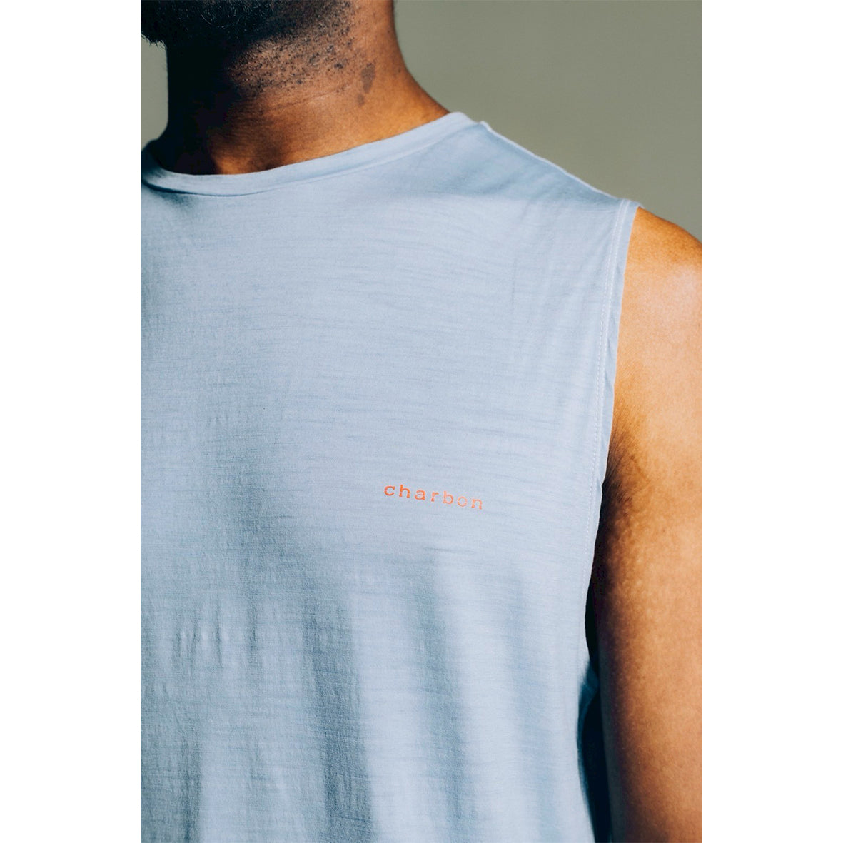 REDA WOOL DIP DYE SLEEVELESS T-SHIRT