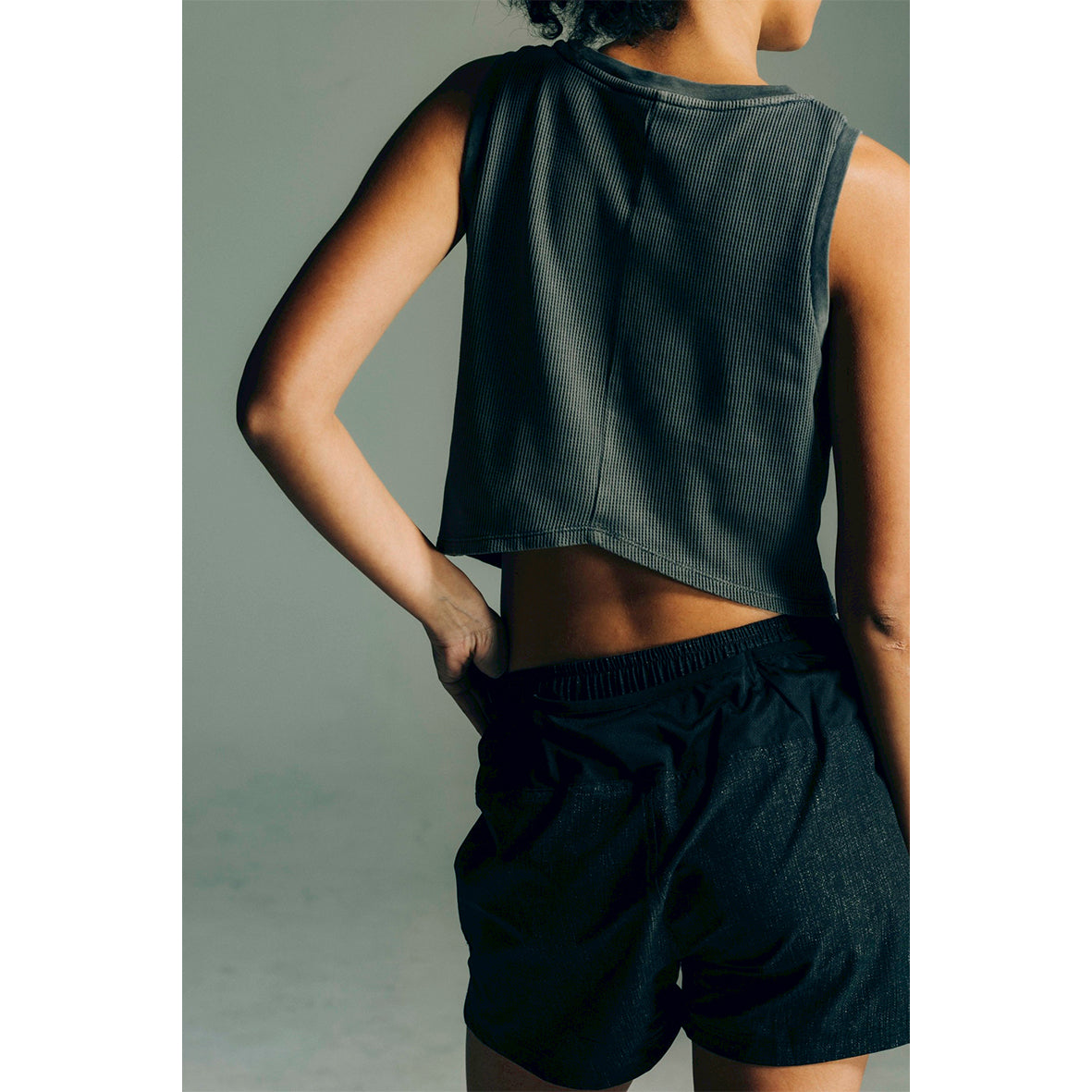 PIGMENT DYE SHORT SLEEVELESS