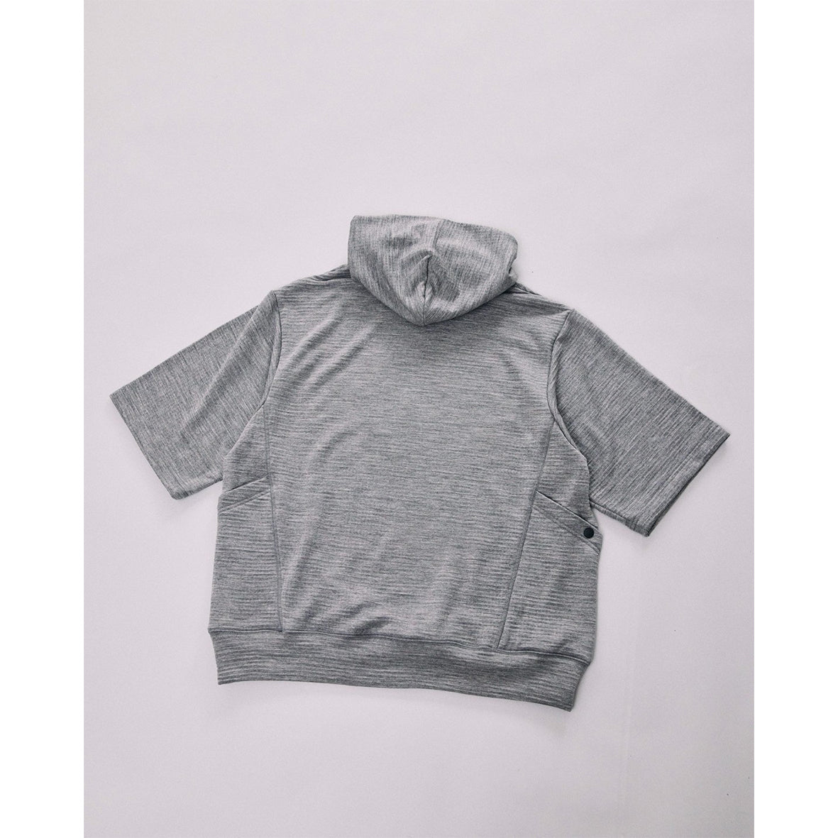 APEX Merino Wool Grid Short-Sleeve Hoodie