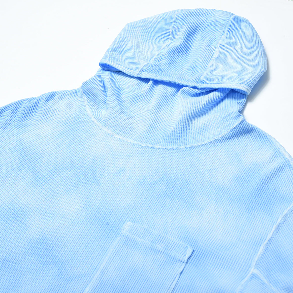 PIGMENT DYE WAFFLE HOODIE