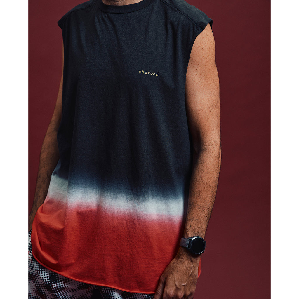 DIP DYE SHEER SLEEVELESS