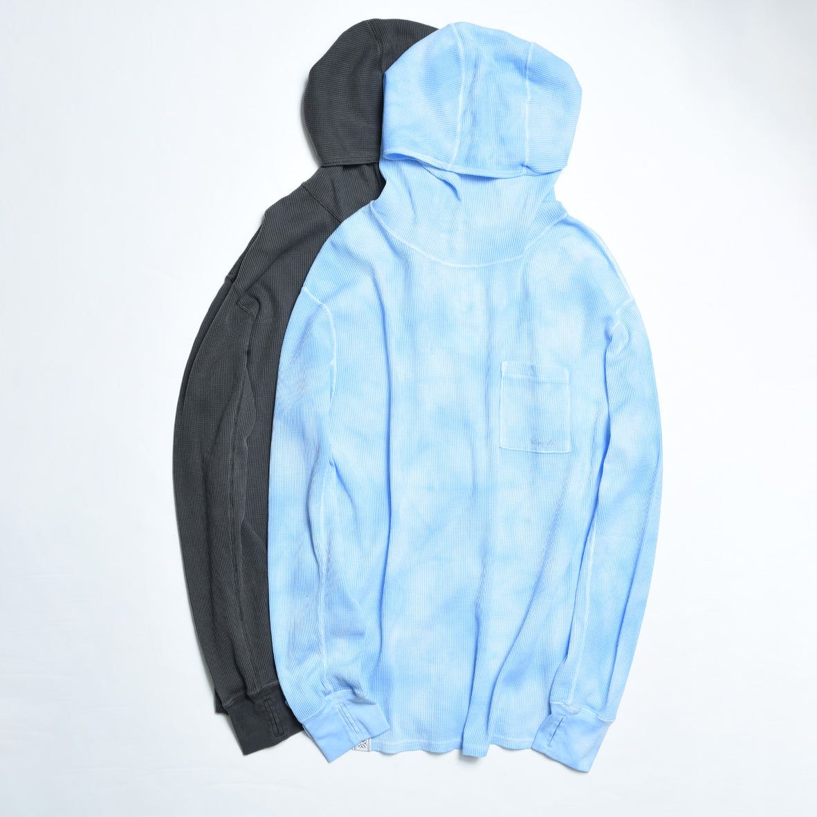 PIGMENT DYE WAFFLE HOODIE