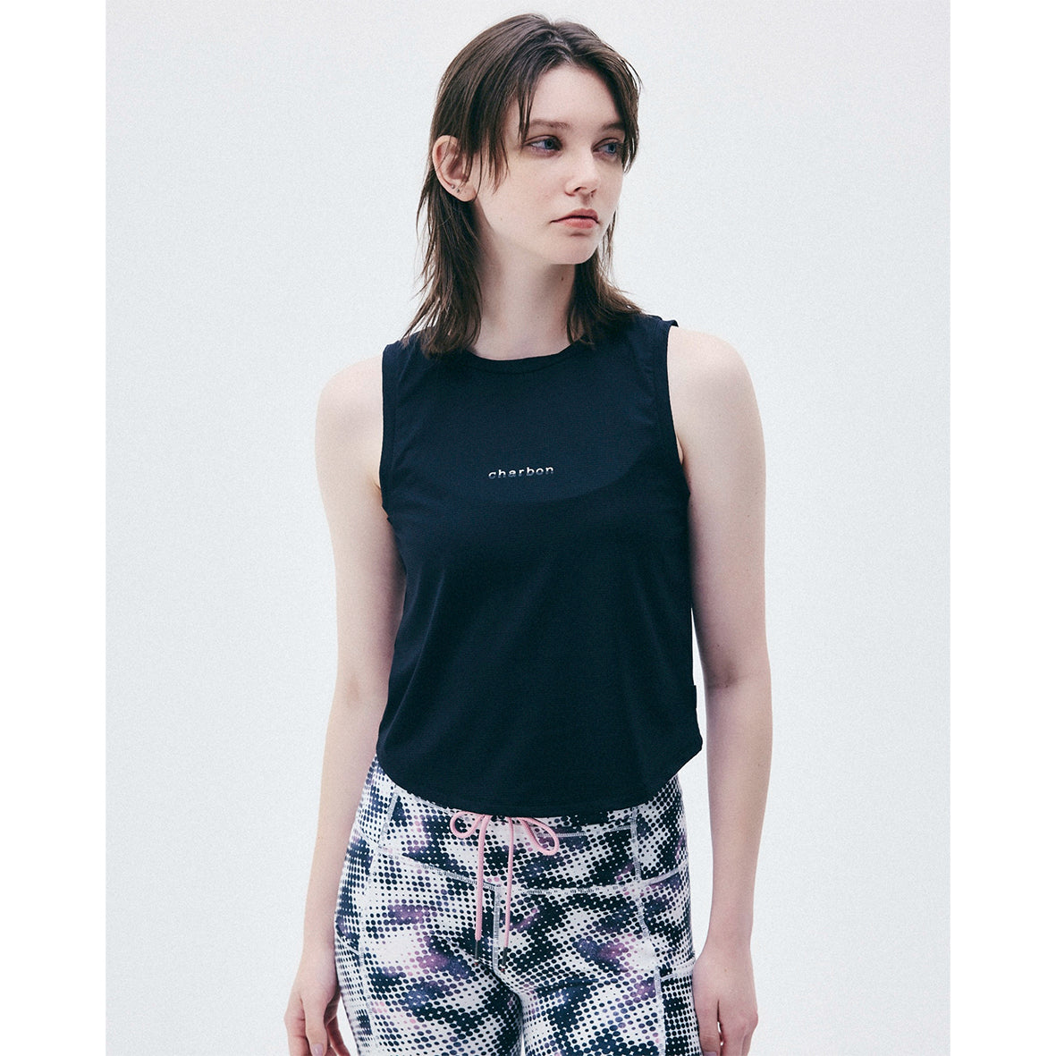 ITALIAN FABRIC CROPPED SLEEVELESS