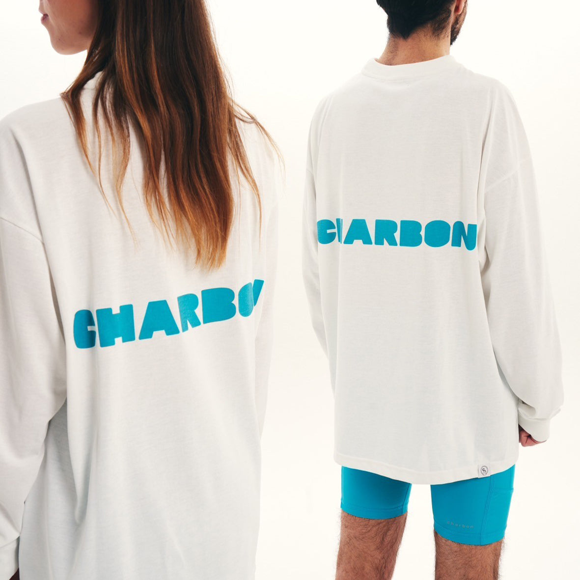 トップス Charbon BACK LOGO DRY BIG LONG SLEEVE T BACK LOGO DRY BIG LONG SLEEVE T-SHIRT