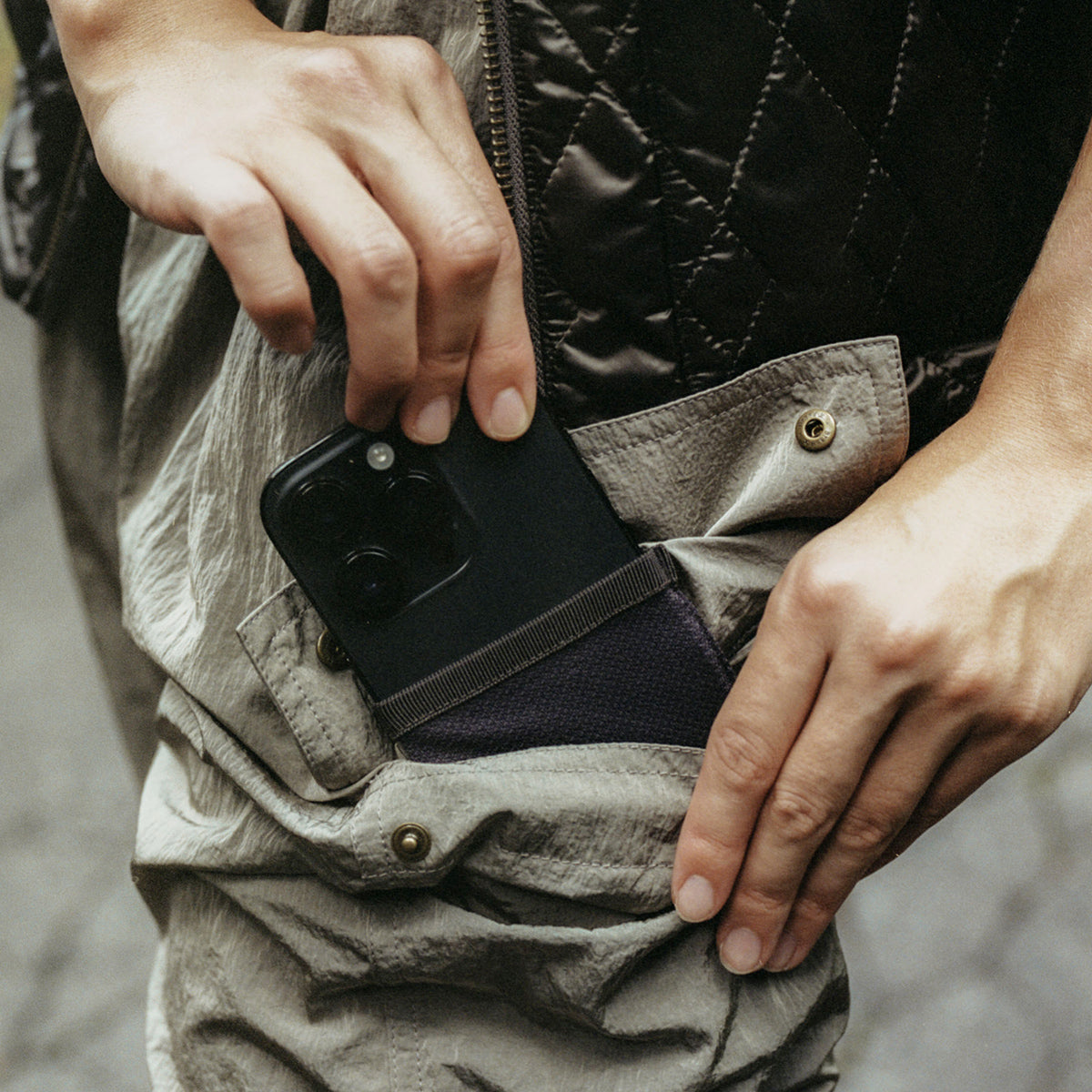 LIMONTA D/WASHER NYLON CARGO LONG PANTS
