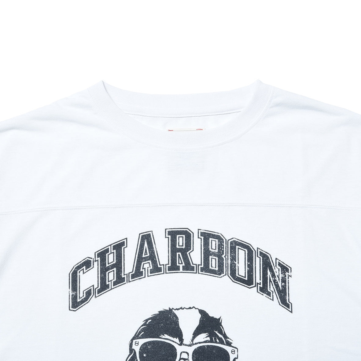 PIGMENT DYE PRINT FOOTBALL T-SHIRT ”CAVALIER”