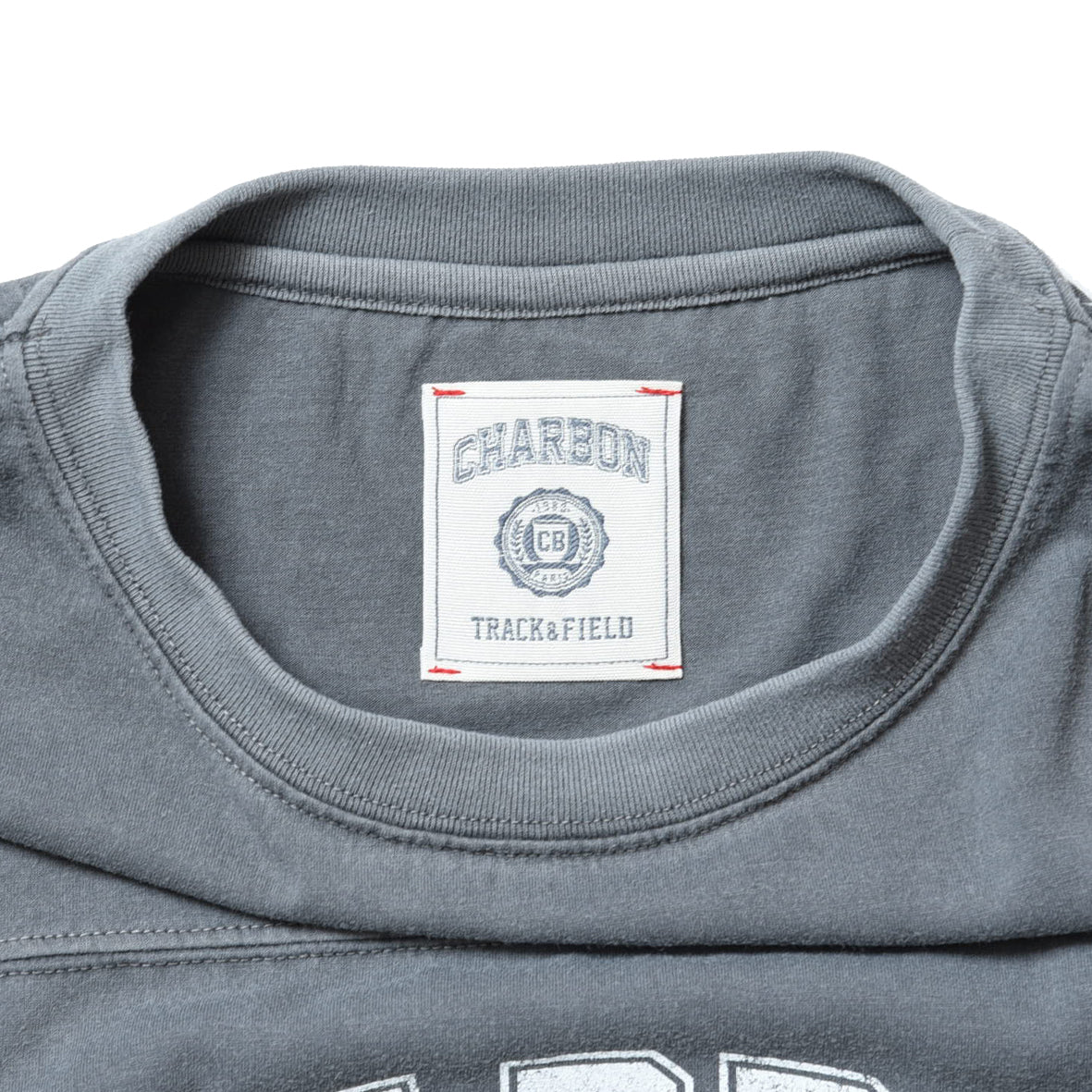 PIGMENT DYE PRINT FOOTBALL T-SHIRT ”CAVALIER”
