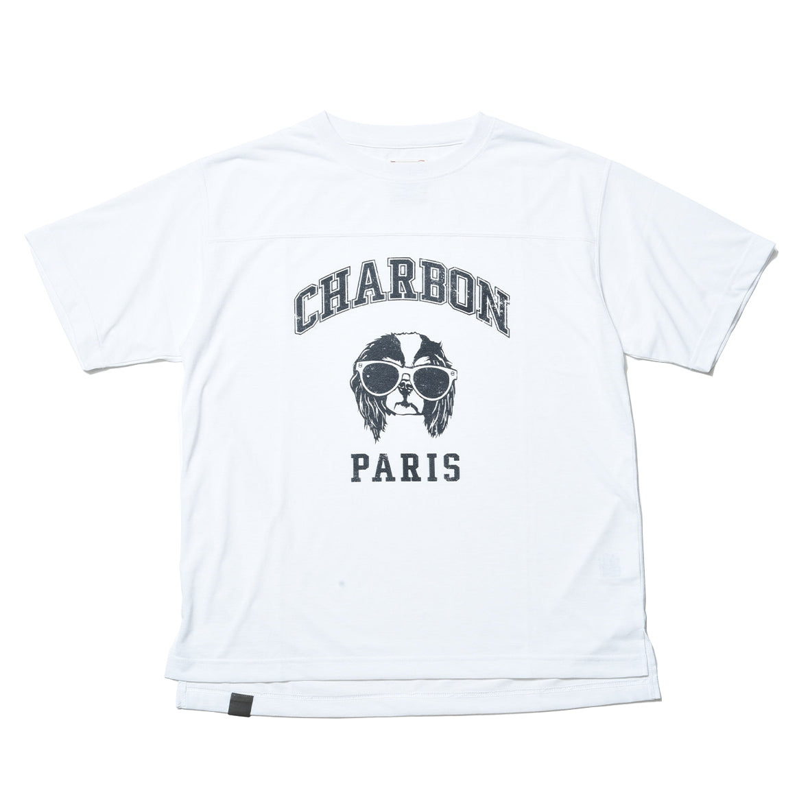 PIGMENT DYE PRINT FOOTBALL T-SHIRT ”CAVALIER”