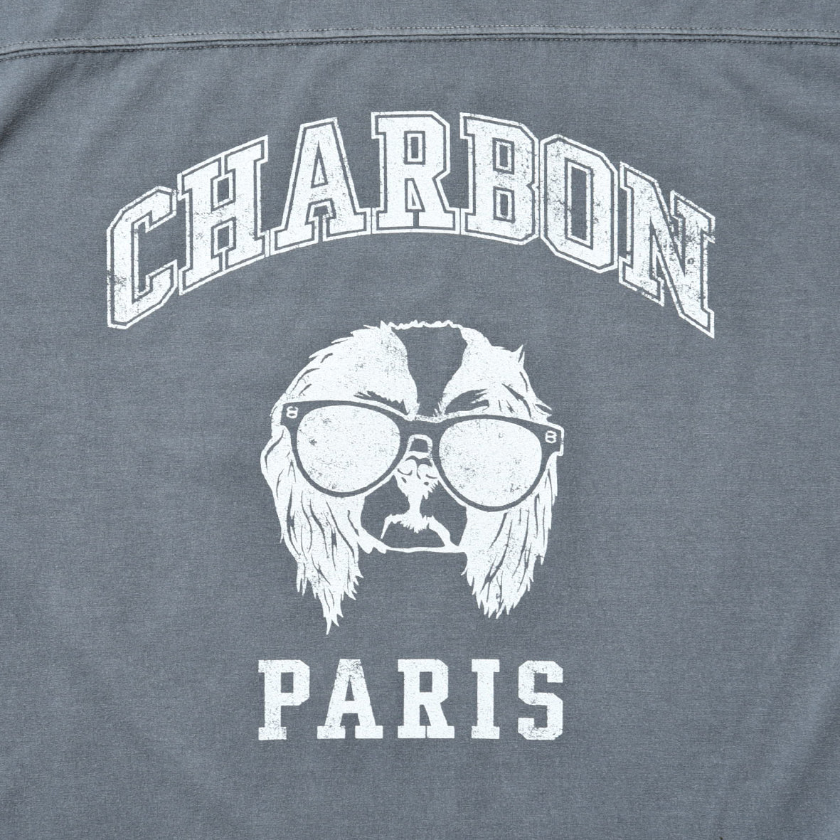 PIGMENT DYE PRINT FOOTBALL T-SHIRT ”CAVALIER”