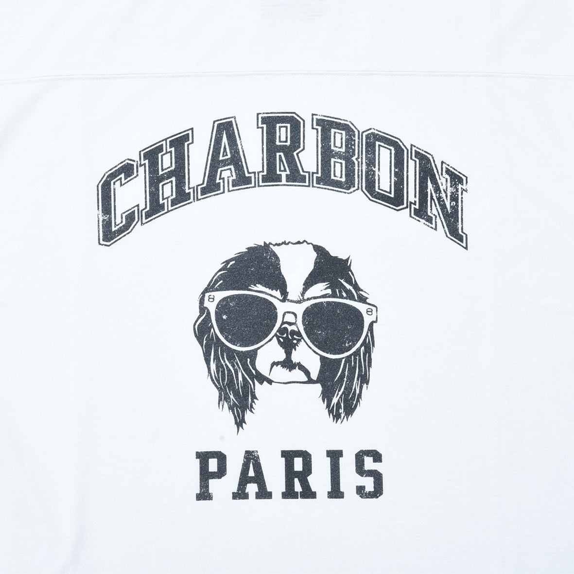 PIGMENT DYE PRINT FOOTBALL T-SHIRT ”CAVALIER”