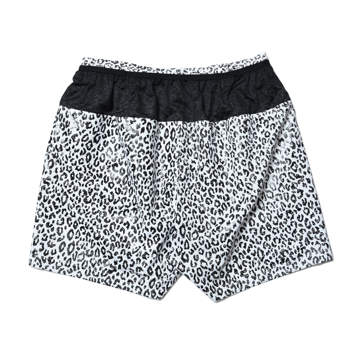 WHITE LEOPADRD  7 POCKETS RACING SHORTS