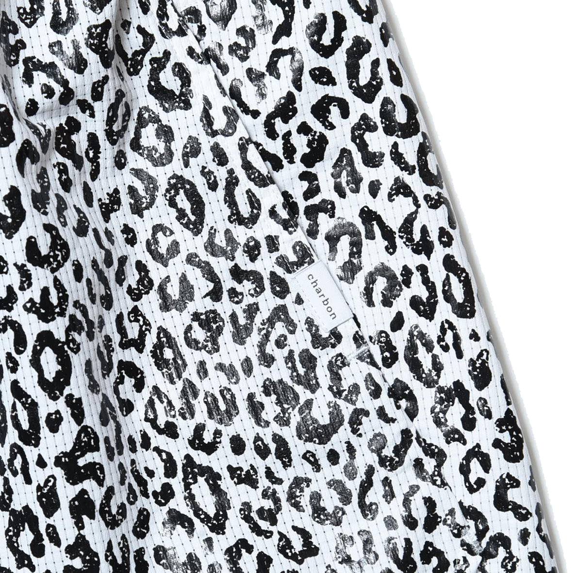 WHITE LEOPADRD  7 POCKETS RACING SHORTS