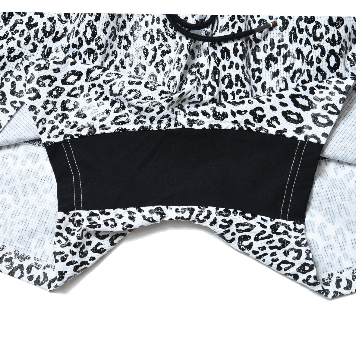 WHITE LEOPADRD  7 POCKETS RACING SHORTS