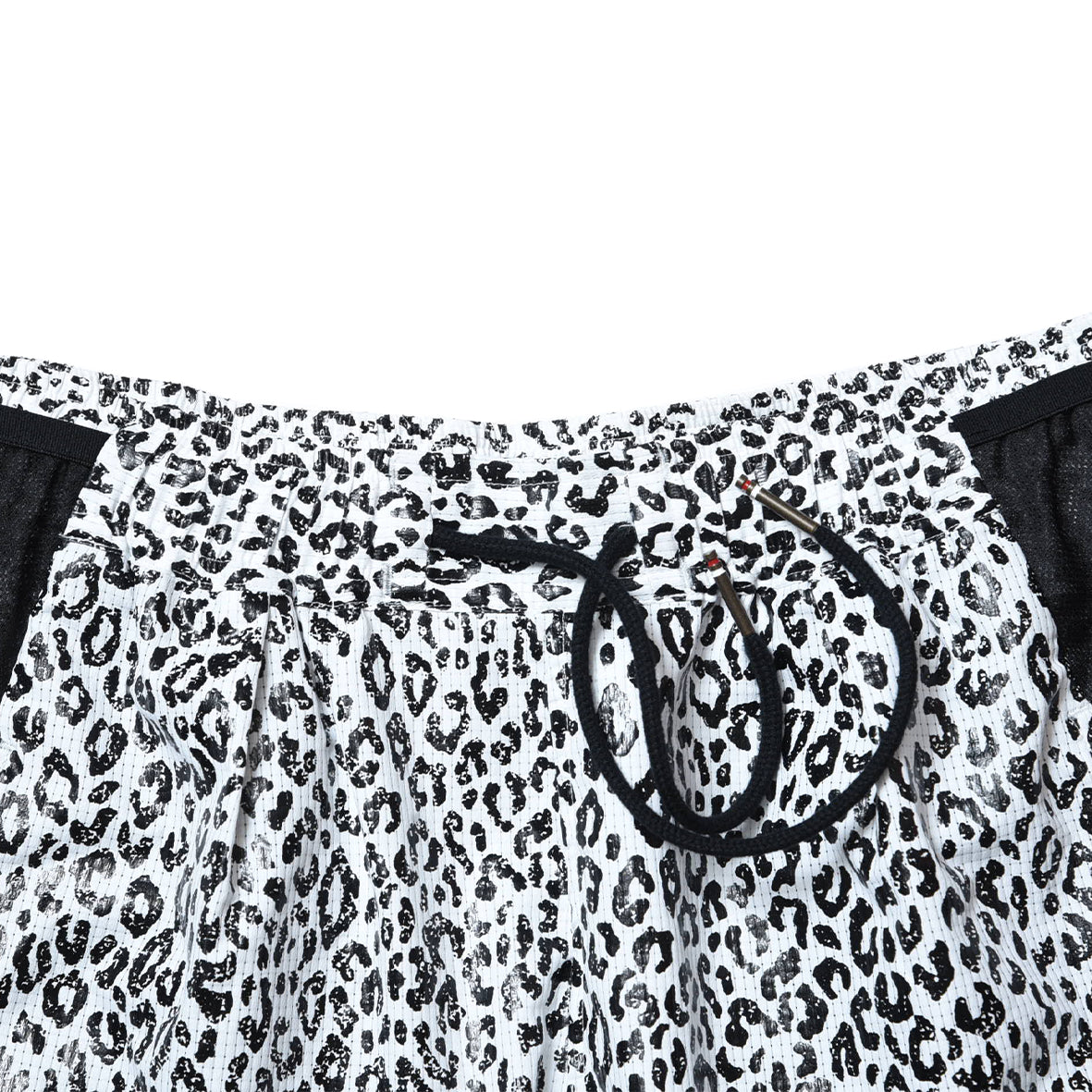 WHITE LEOPADRD  7 POCKETS RACING SHORTS