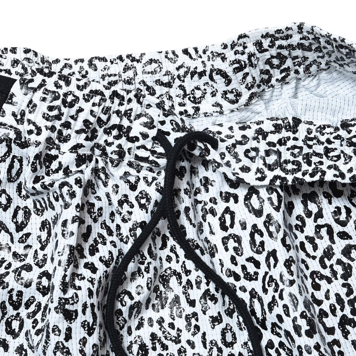 WHITE LEOPADRD  7 POCKETS RACING SHORTS