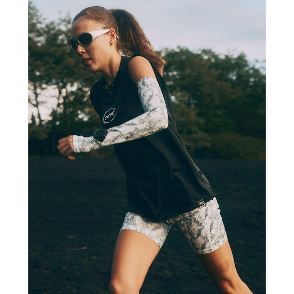 PYTHON PATTERN 10 POCKETS SHORT LEGGINGS(WOMEN)