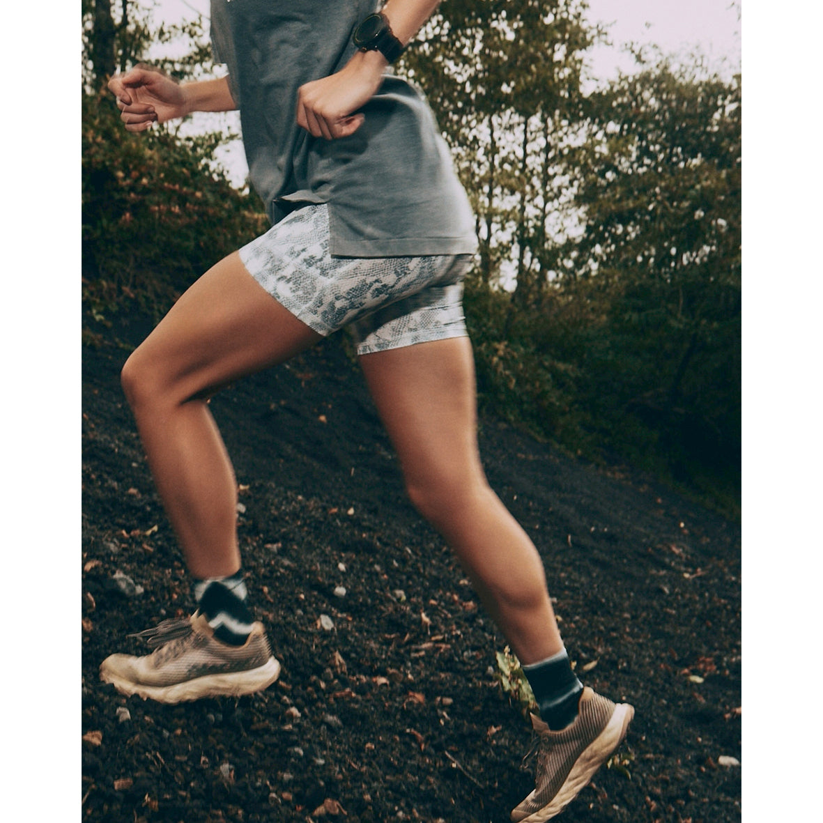 PYTHON PATTERN 10 POCKETS SHORT LEGGINGS(MEN)