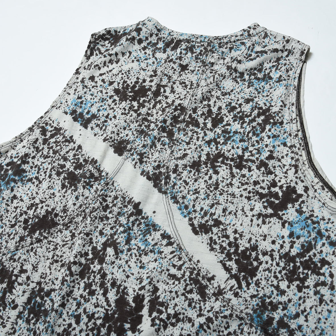 REDA WOOL SPLASH DYE SLEEVELESS T-SHIRTS