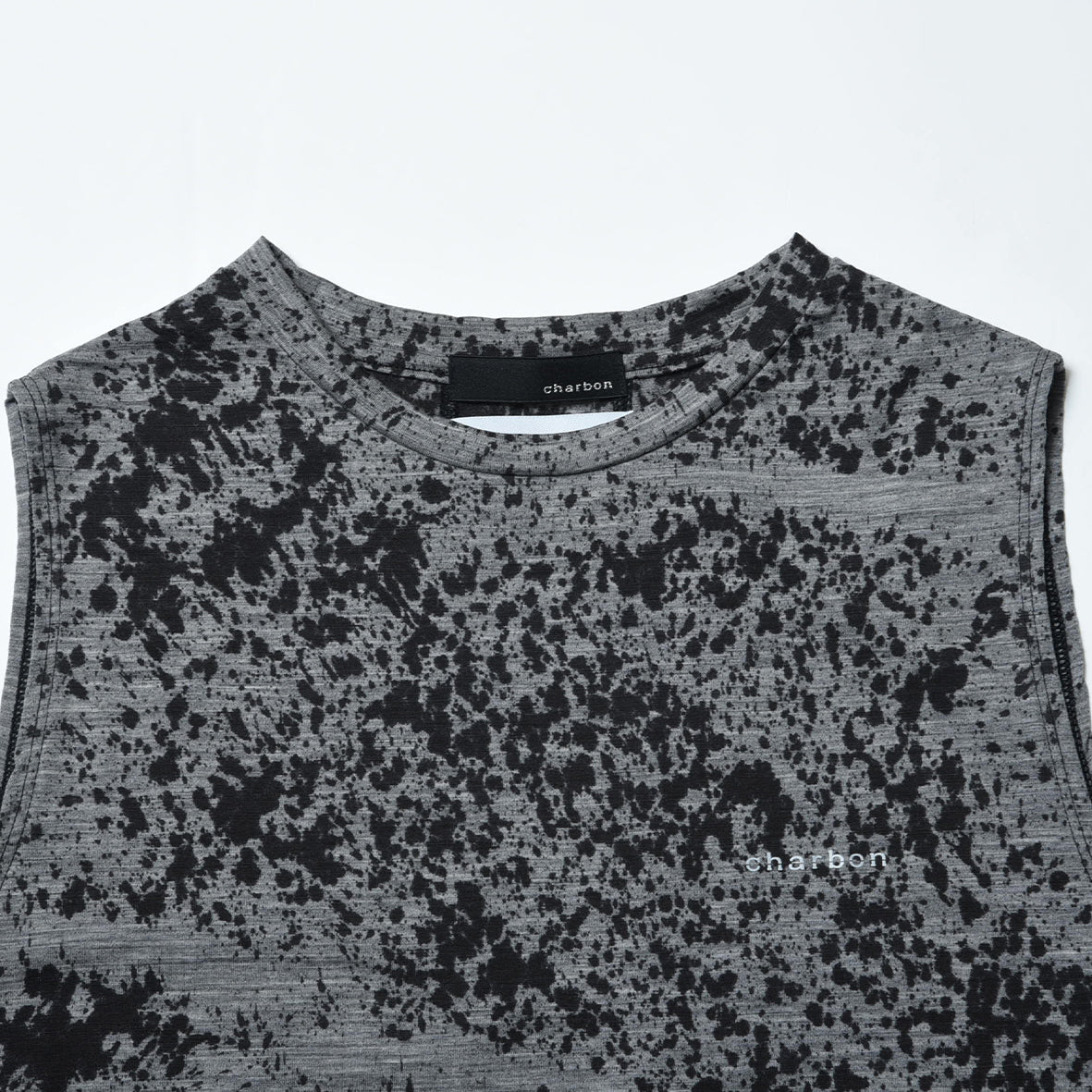 REDA WOOL SPLASH DYE SLEEVELESS T-SHIRTS