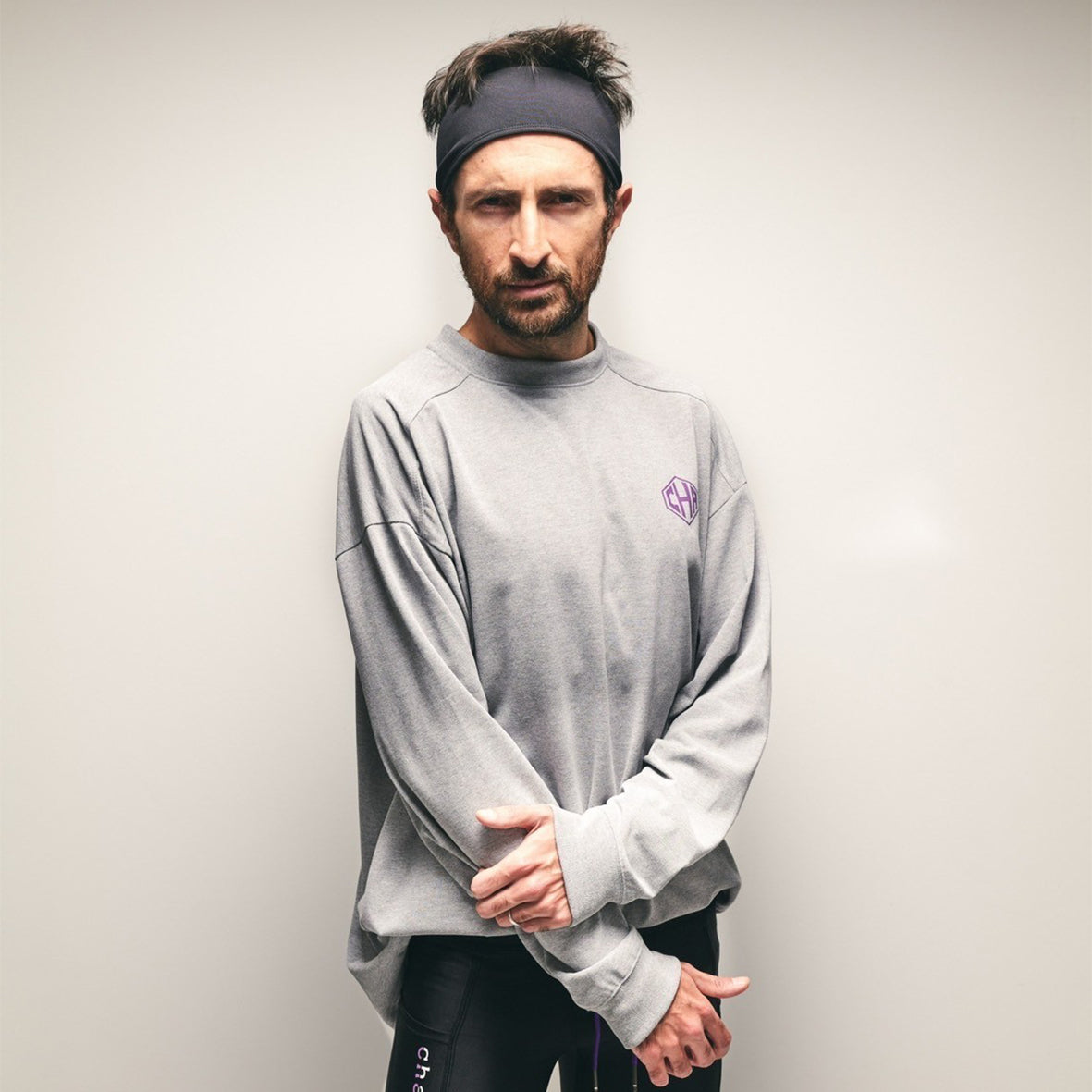 CHARCOAL DRAWING "DANDY" DRY LONG SLEEVE T-SHIRT