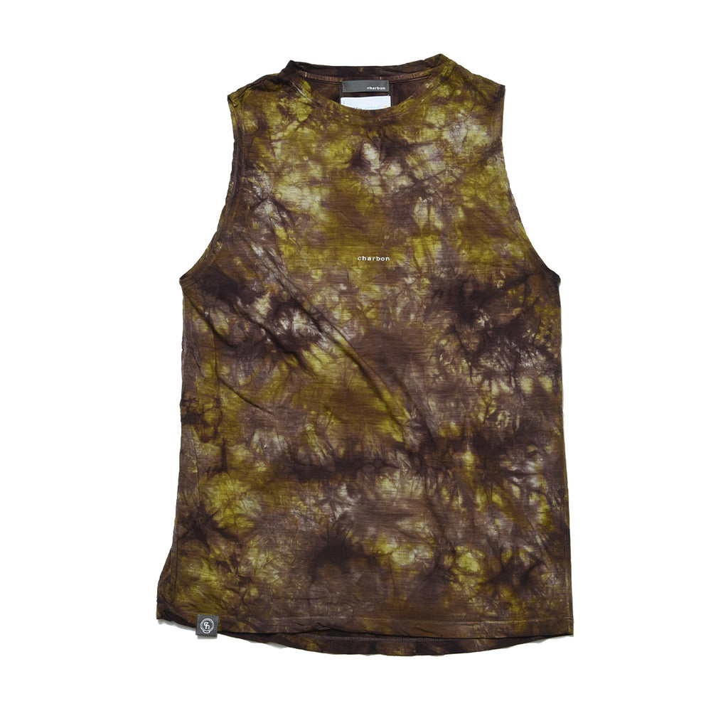 REDA WOOL TIE DYE SLEEVELESS T-SHIRT