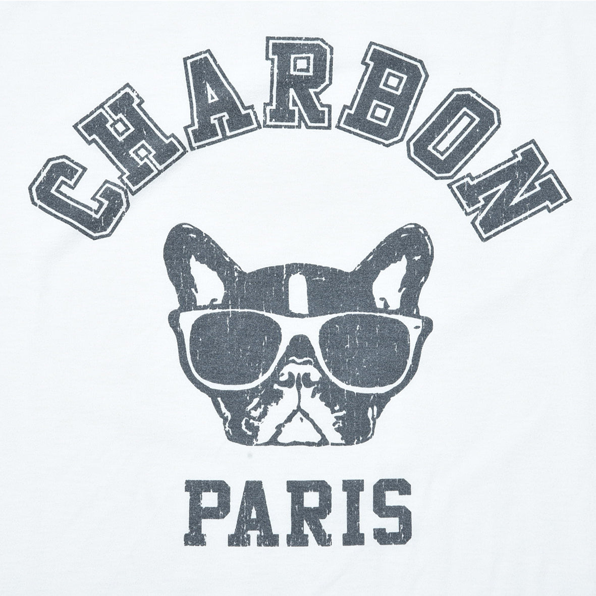 PIGMENT DYE PRINT FOOTBALL T-SHIRT