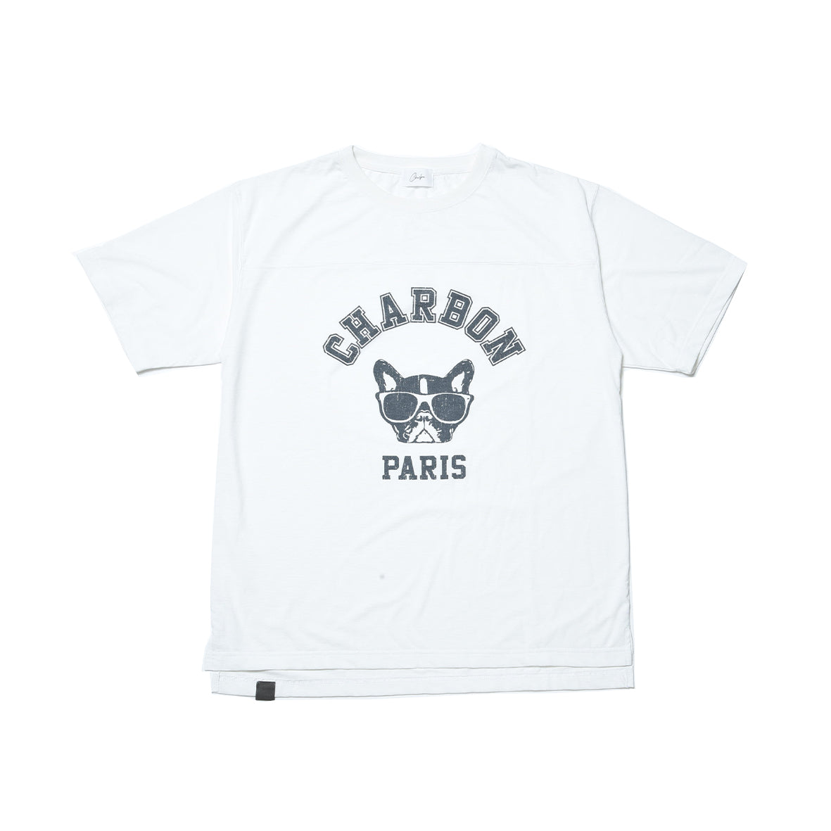 PIGMENT DYE PRINT FOOTBALL T-SHIRT