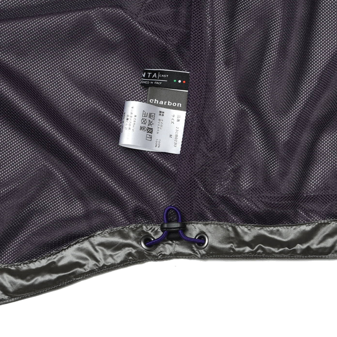 LIMONTA CHAMBRAY NYLON ZIP UP PARKA