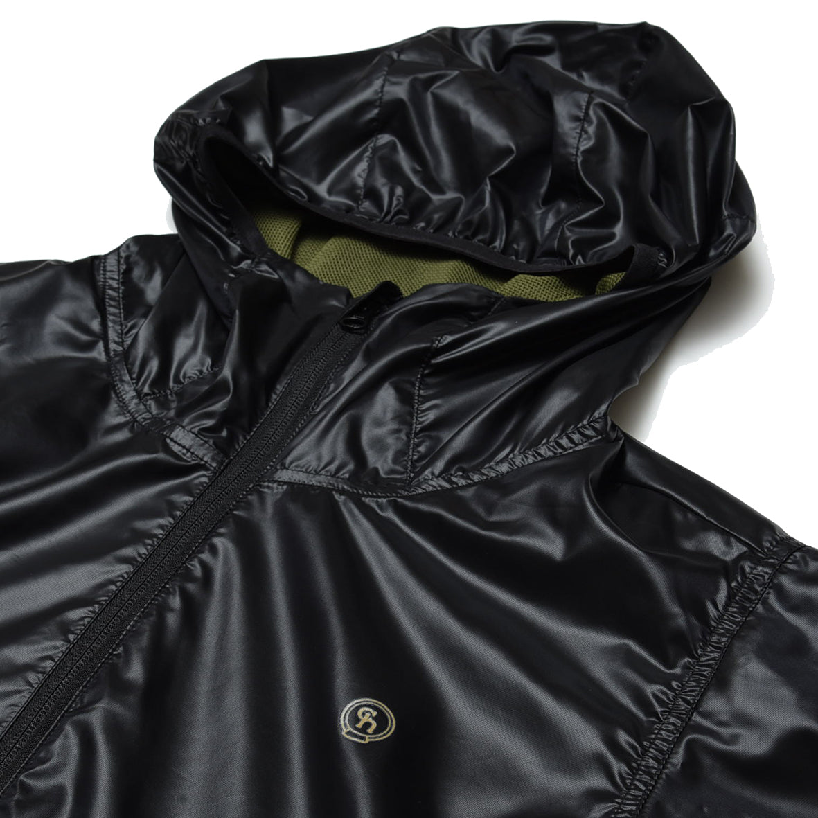 LIMONTA CHAMBRAY NYLON ZIP UP PARKA