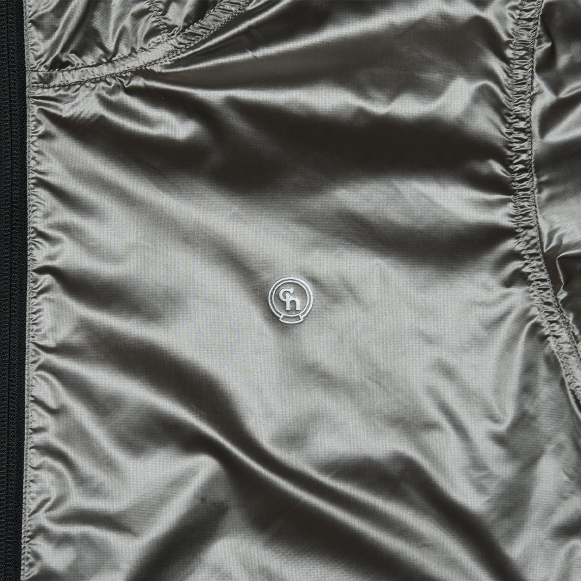 LIMONTA CHAMBRAY NYLON ZIP UP PARKA