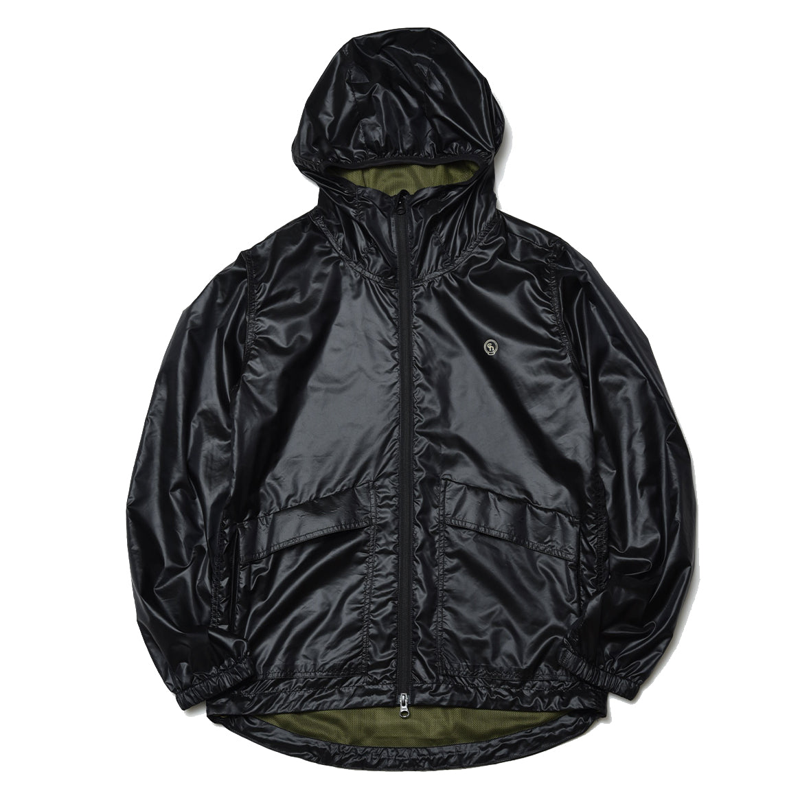 LIMONTA CHAMBRAY NYLON ZIP UP PARKA