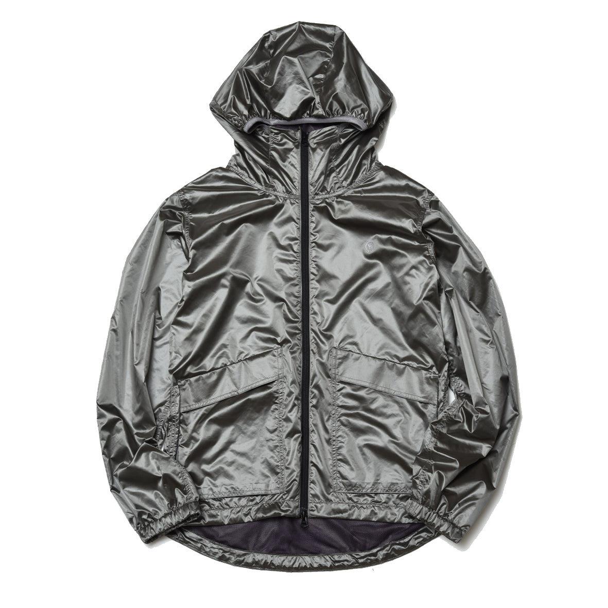 LIMONTA CHAMBRAY NYLON ZIP UP PARKA