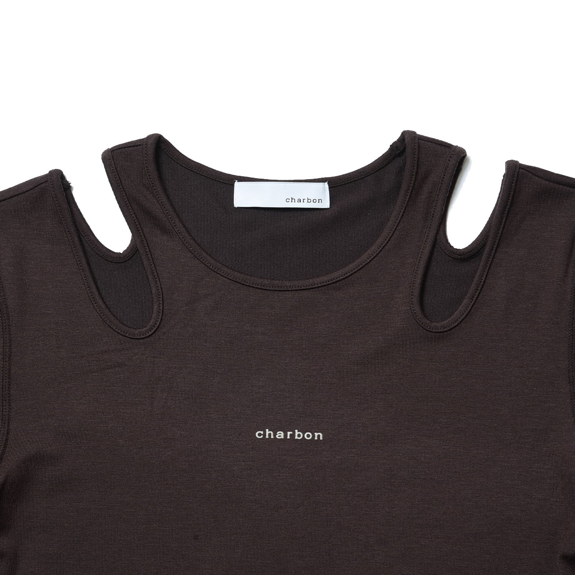 OPEN SHOULDER LONG SLEEVE T-SHIRT
