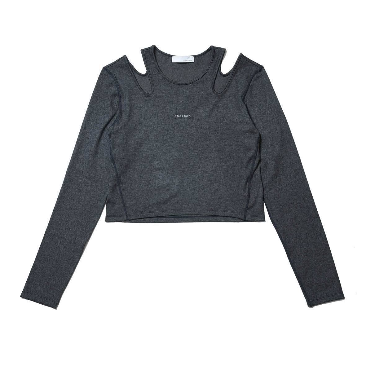 OPEN SHOULDER LONG SLEEVE T-SHIRT