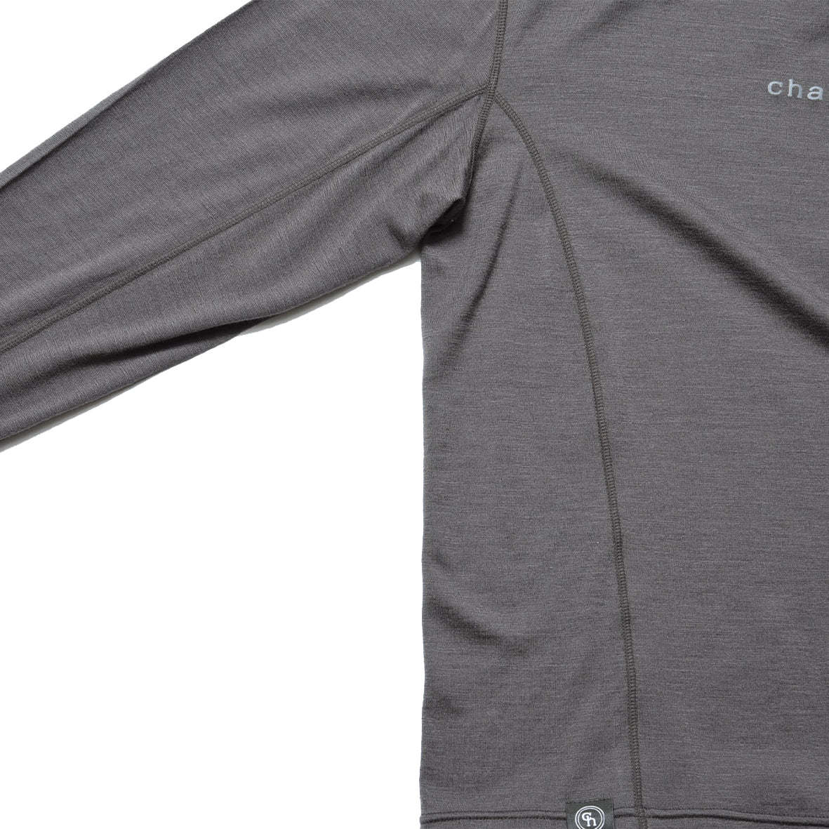 WOOL SOLID HOODIE GREY BEIGE