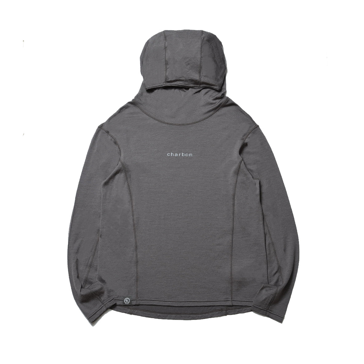 WOOL SOLID HOODIE GREY BEIGE