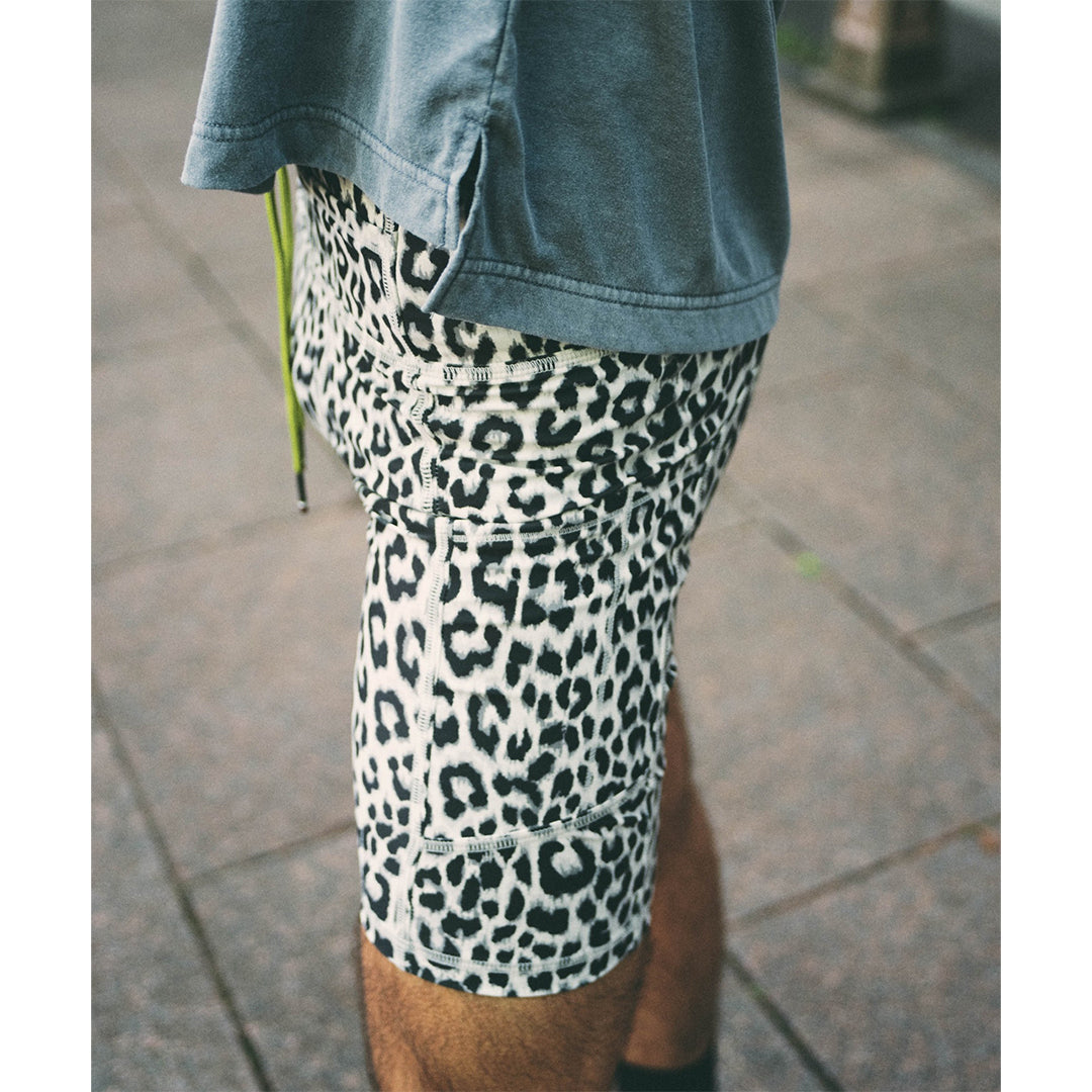 LEOPARD 10 POCKETS SHORT LEGGINGS（MEN）