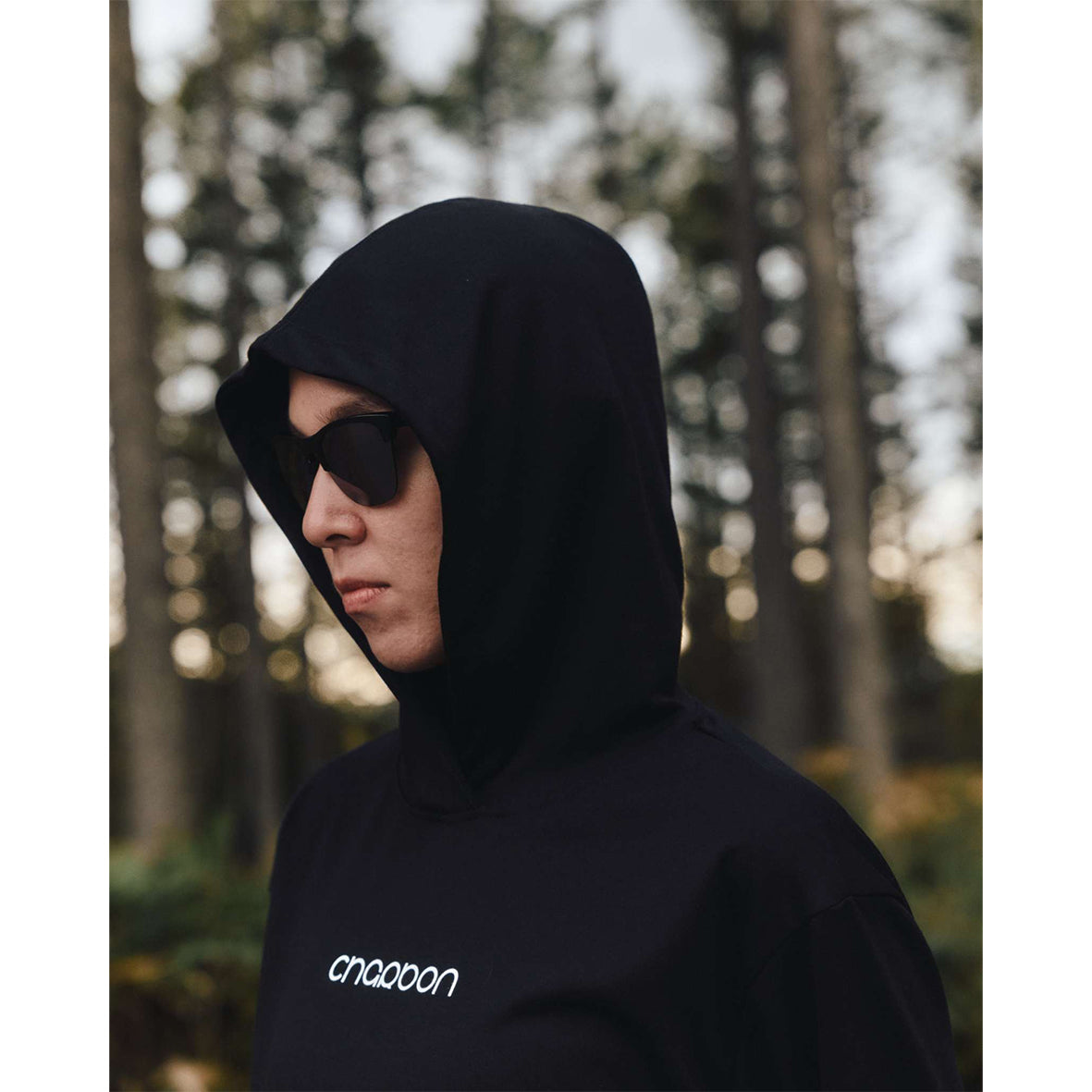 DRY LOGO ASYMMETRY HOODY DRESS