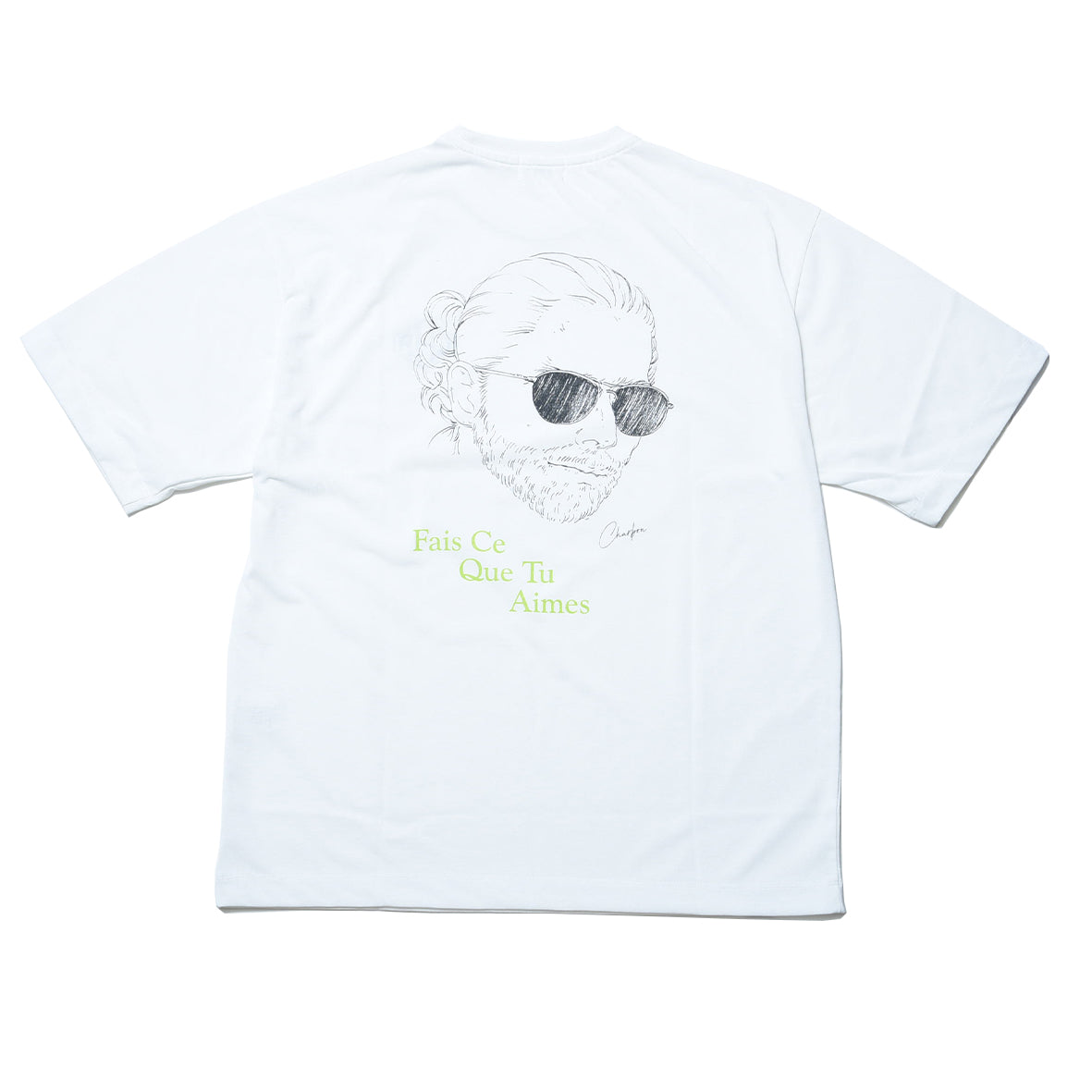 CHARCOAL DRAWING "DANDY" DRY BIG T-SHIRT
