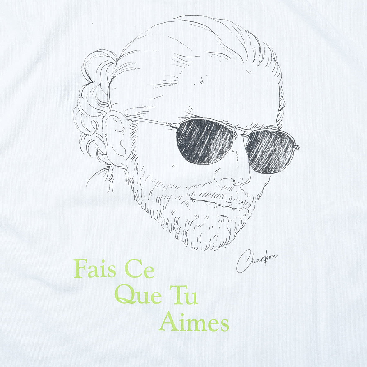 CHARCOAL DRAWING "DANDY" DRY BIG T-SHIRT