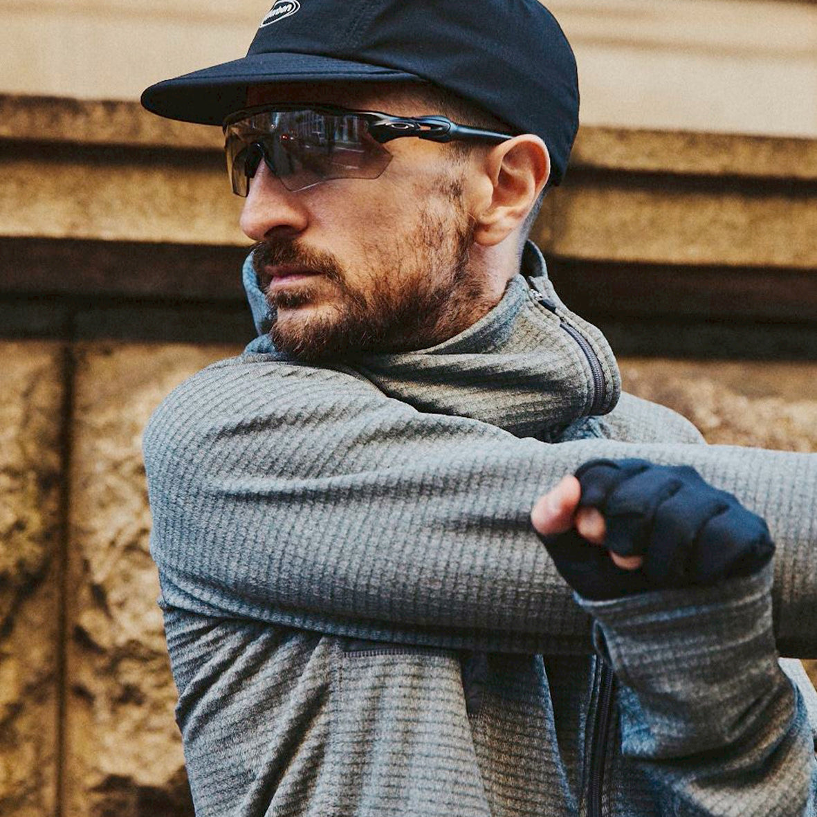 POLARTEC POWER GRID ZIP UP HOODIE